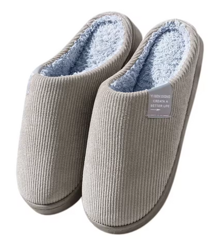 NEW Women's Men's Casual Thick Soft Bottom Home Slippers Household Plush Slippers Anti-slip Thermal Slippers Indoor Winter Flats